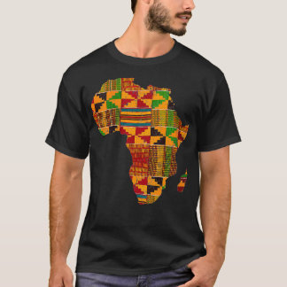 T-shirt Femmes Cool Afrique Carte Kente Dons De Tissu Cade