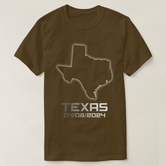 T-shirt Femmes Cool exas Amérique Astronomie total Solar E (Design devant)