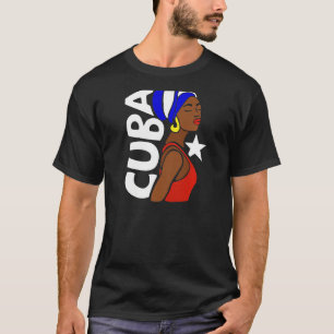 T-shirt Femmes Cuba Havanna Drapeau cubain Souvenir des Ca