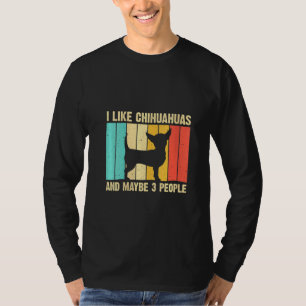 T-shirt Femmes Cute Chihuahua Pour Femmes Enfants Hommes A