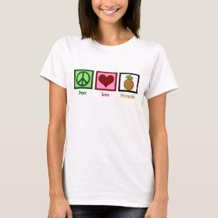 T-shirt Femmes d'ananas d'amour de paix