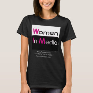 T-shirt Femmes Dans Le Tee - shirt Des Médias Gris