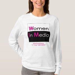 T-shirt Femmes Dans Les Médias Longtemps Manches Tee - shi
