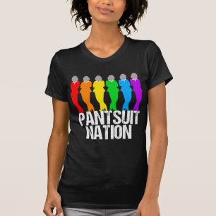 T-shirt Femmes d'arc-en-ciel de nation de Pantsuit