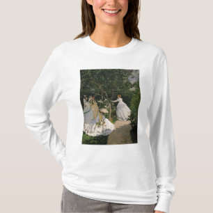 T-shirt Femmes de Claude Monet   dans le jardin, 1866