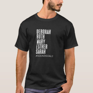T-shirt Femmes De La Bible Deborah Ruth Mary Esther Sarah
