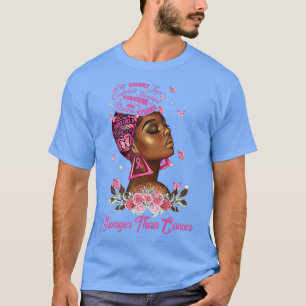 T-shirt Femmes de la Reine noire plus fortes que le cancer