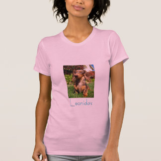 T-shirt Femmes de portrait de la délivrance de teckel [#2]