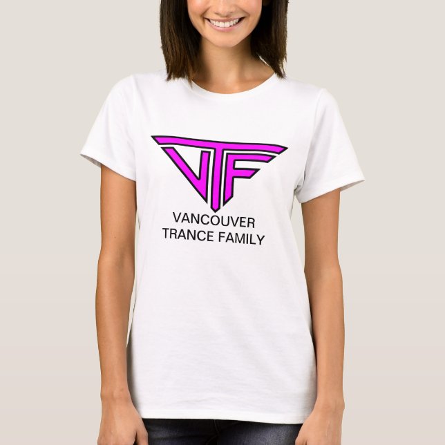 T-shirt Femmes de VTF (logo rose de frontière avec le (Devant)