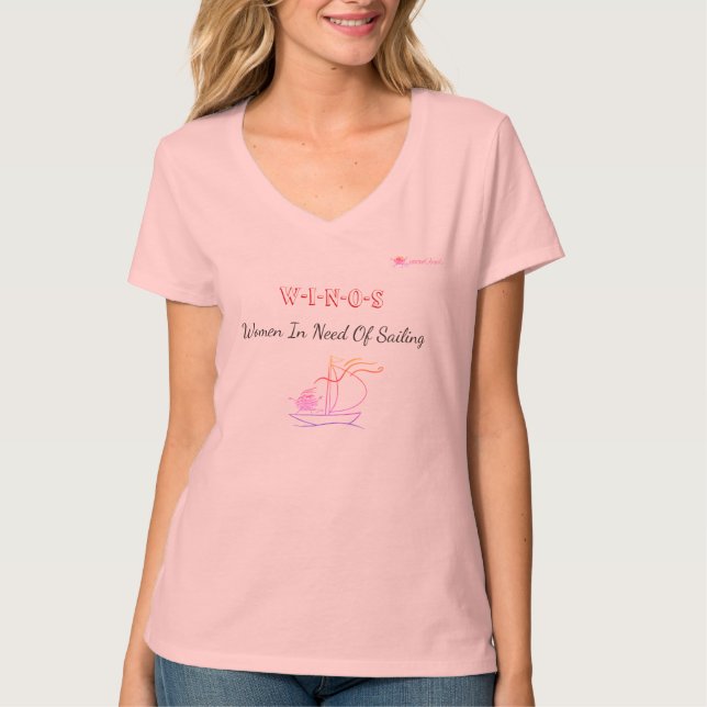 T-shirt Femmes de WINOS nécessitant la navigation (Devant)