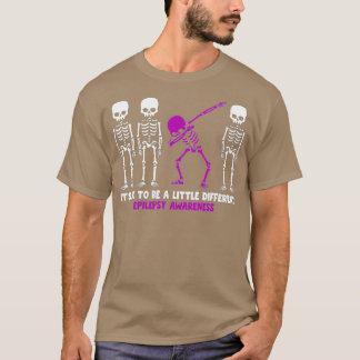 T-shirt Femmes Différentes Squelette Epilepsie Sensibilisa