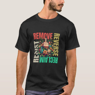 T-shirt Femmes Doigt Du Milieu Enlever Inverser Reconquéri