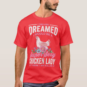 T-shirt Femmes Drôle Amant Poulet Graphique Femmes Filles