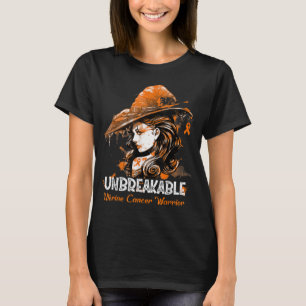 T-shirt Femmes Drôle Halloween utérin Cancer guerrier Unbr