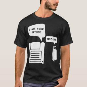 T-shirt FEMMES Drôle Je suis votre père USB Stick disquett