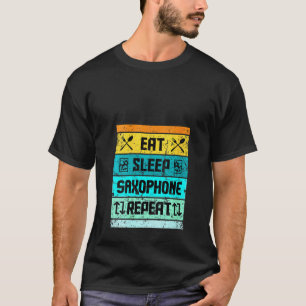 T-shirt Femmes Drôle Saxophone T Chemises Hommes Femmes En