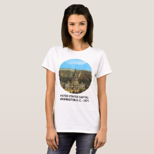 T-shirt Femmes du Capitole vintage des États-Unis