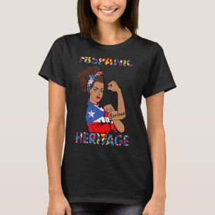 T-shirt Femmes du Mois du patrimoine hispanique Porto Rico