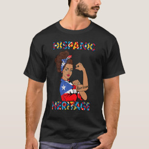T-shirt Femmes du Mois du patrimoine hispanique Porto Rico