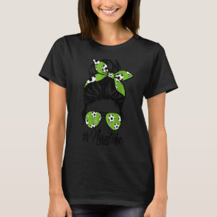 T-shirt Femmes Dy Nan Vie Football Fête des mères Messy Bu