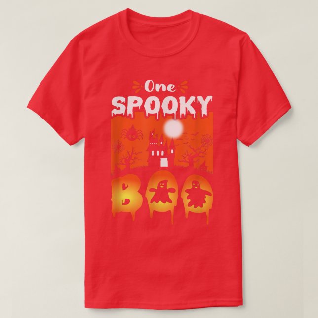 T-shirt FEMMES Effrayant éffrayant Halloween design hantée (Design devant)