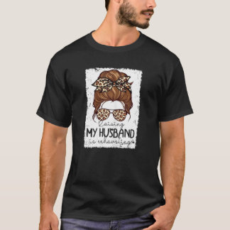 T-shirt Femmes Élevant Mon Mari Est Épuisant Costume Le