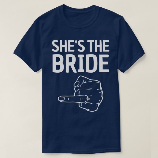 T-shirt Femmes Elle est la mariée 696 (Design devant)