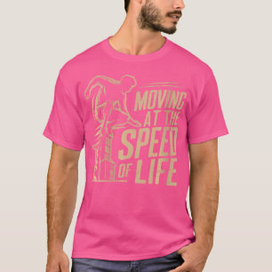 T-shirt Femmes en mouvement à la vitesse de la vie Parkour