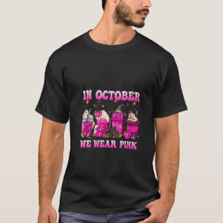 T-shirt Femmes En Octobre Nous Portons Le Citrouille De Ca