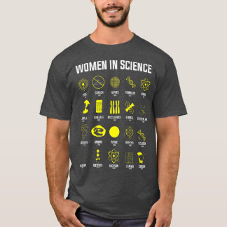 T-shirt Femmes En Science Chimie Cadeau Physique Femmes Sc