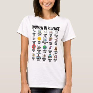 T-shirt Femmes En Science Chimiste Biologie Physique Scien