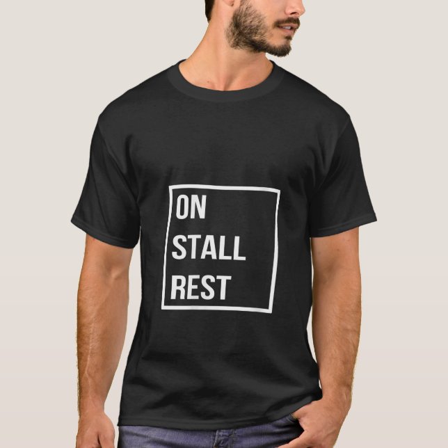 T-shirt Femmes En Stall Repos Drôle Amateurs Cheval Lady C (Devant)