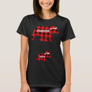 T-shirt Femmes enceintes Mama Bear Grossesse Noël Pajam