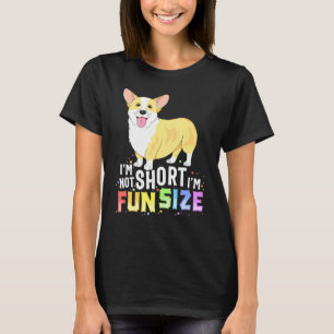 T-shirt Femmes Enfants Corgi Je ne suis pas petite Je suis