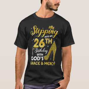 T-shirt Femmes Entrant Dans Mon 26E Anniversaire Avec Dieu