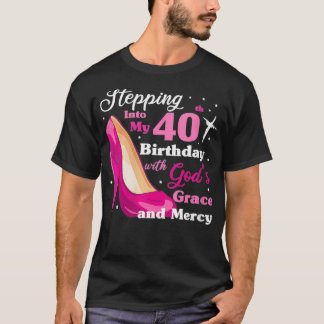 T-shirt Femmes Entrant dans mon 40e anniversaire avec des 