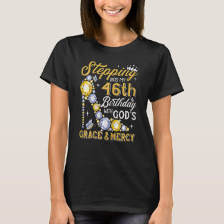 T-shirt Femmes Entrant Dans Mon 46E Anniversaire Avec Dieu