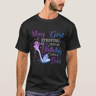 T-shirt Femmes Entrant Dans Mon Mai Papillon Anniversaire 