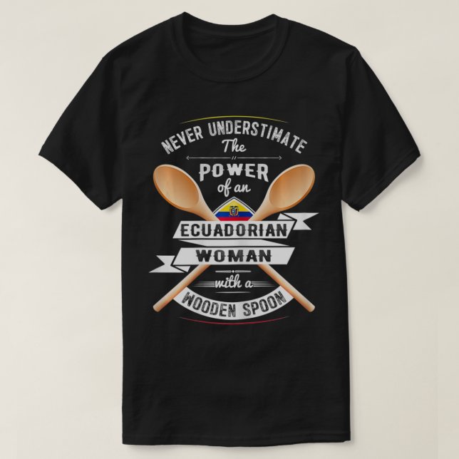 T-shirt Femmes Equateur Drapeau Souvenirs pour Equatoriens (Design devant)
