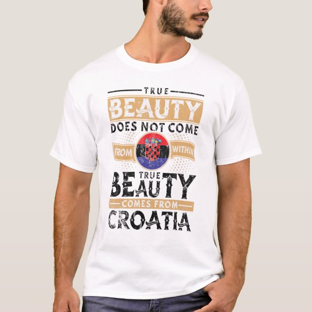 T-shirt Femmes Et Hommes Croates (Devant)