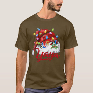 T-shirt Femmes Femmes Béni Yaya Santa Hat Noël Lumière