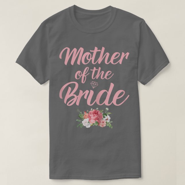 T-shirt Femmes Femmes Mère de la Mariée Mère de la Mariée (Design devant)
