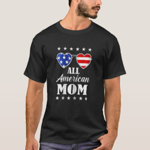 T-shirt Femmes FEMMES Toute Mère Américaine 4 juillet Mère