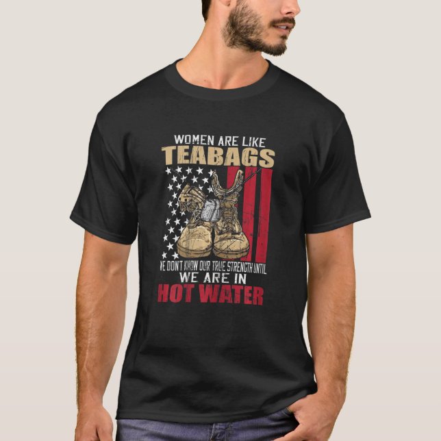 T-shirt Femmes Femmes Vétérinaires Comme les Teabags Vétér (Devant)