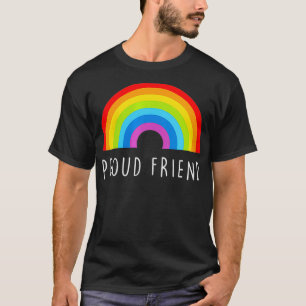 T-shirt Femmes Fière amie LGBTQ allié gay pride VNeck1