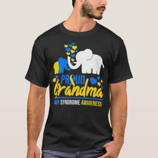 T-shirt Femmes Fières Grand-mère Monde Sensibilisation au 