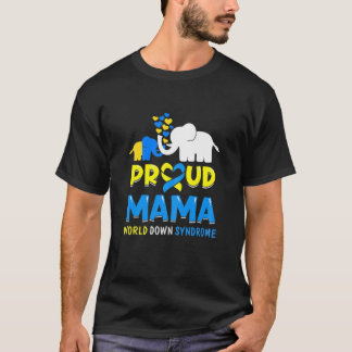 T-shirt Femmes Fières Mama Monde De La Conscience Du Syndr