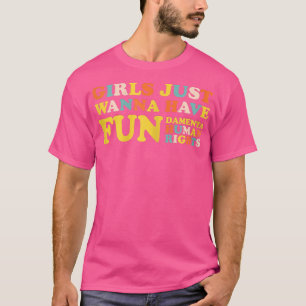 T-shirt Femmes Filles Filles Voulaient Juste Avoir Une Cou