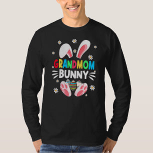 T-shirt Femmes Filles Grand-Mère Lapin Oeufs Chasse Mignon