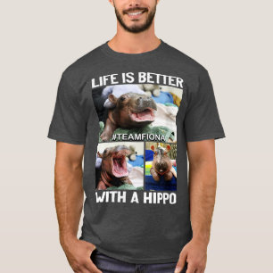 T-shirt Femmes Fiona Le Hippo Baby VNeck